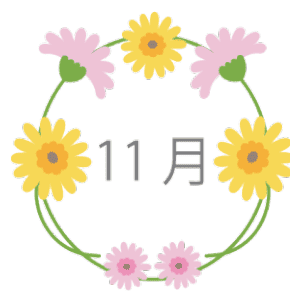 11月1日～30日の誕生花と花言葉