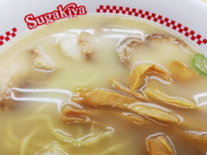 スガキヤの肉入ラーメン