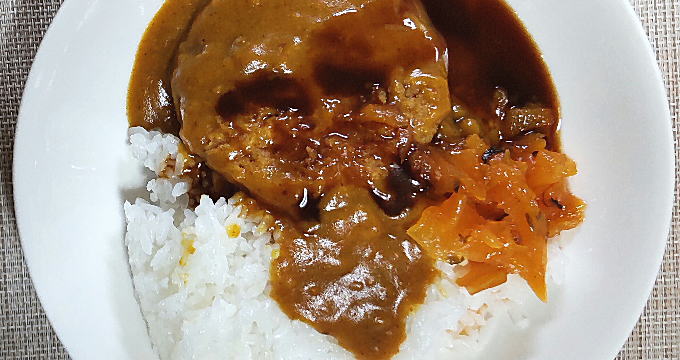 ハムカツカレー